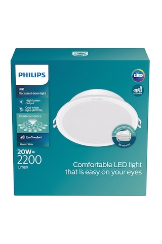 Philips 20w 4000k Ilık Beyaz 2100 Lümen Meson Comfortable Led Spot Armatür 190mm Dış, 175mm Delik Çapıdır
