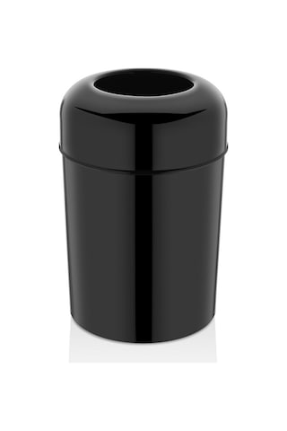Rulopak Pota Kapak Çöp Kovası - Siyah 15 Lt