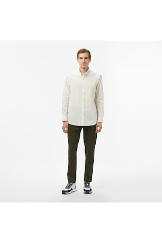 Nautica Erkek Krem Classic Fit Gömlek Düz W57428t Krem