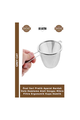 Özel Seri Pratik Aparat Bardak Üstü Demleme Aleti Süzgeç Mikro Filtre Ergonomik Kupa Demlik Diğer