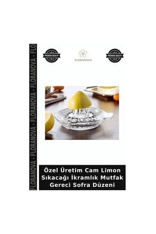 Özel Üretim Cam Limon Sıkacağı İkramlık Mutfak Gereci Sofra Düzeni Çok Renkli