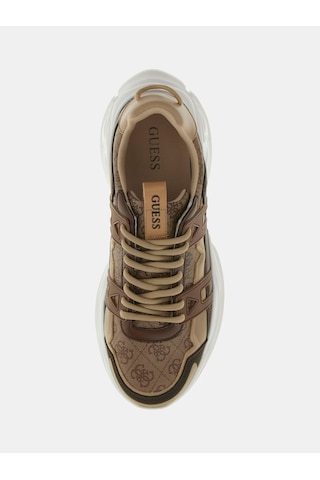 Guess Belluno Deri Erkek Sneaker Ayakkabı Fmpbeufal12 Kahverengi