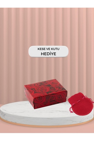 Madam Matmazel Kelebek Gümüş Kadın Kolye, 925 Ayar, Yılbaşı Hediyesi , Saklama Kesesi Gkly0102-t Rose Gold