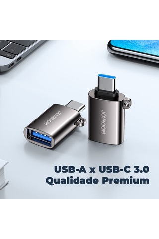 Joyroom S-h151 Type-c Male Usb Female Preto Adapter Sku: Smg8690010141293