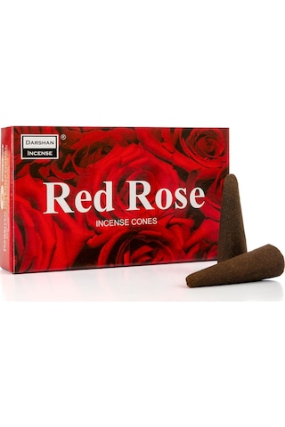 Red Rose Kırmızı Gül Kokulu Konik Tütsü