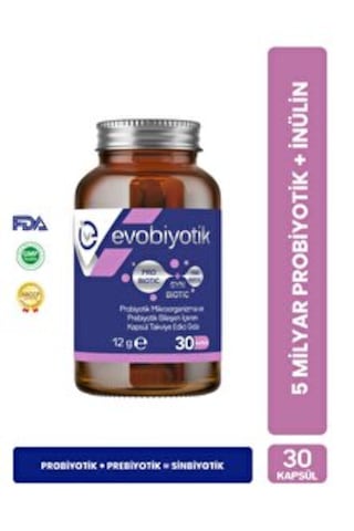 Evobiyotik 30 Kapsül Probiyotik & Prebiyotik