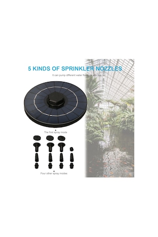 Tenfowee Güneş Enerjili Süzgeçli Kayıp Su Koruma Fon Su Pompası - Kuş Havuzu, Akvaryum, Küçük Havuz İçin Su Döngüsü Ve Zekice Dekorasyon