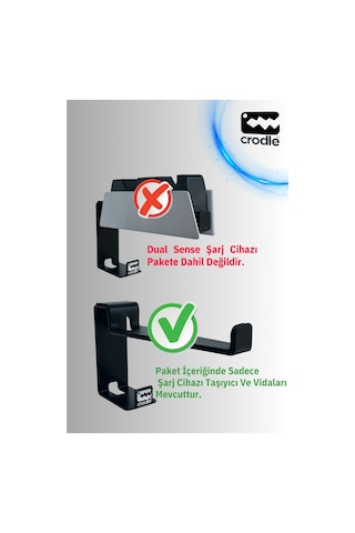 Ps5 Dualsense Şarj Istasyonu Için Duvar Standı Joystick Konsol Tutacağı Ve Kulaklık Standı