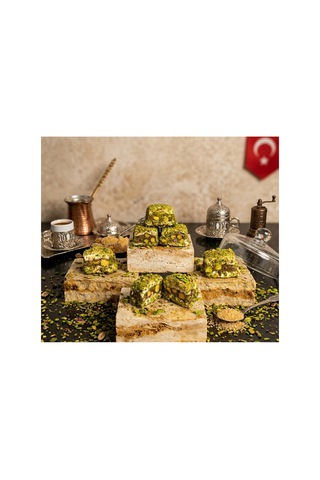 Duble Antep Fıstıklı Akışkan Çikolatalı Bomba Lokum 250gr %100 Pancar Şekeri - 886783901