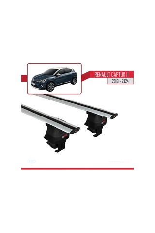 Renault Captur Iı 2019 Ve Sonrası İle Uyumlu Ace-4 Ara Atkı Tavan Barı Gri