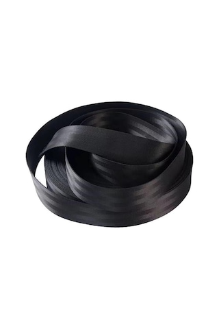 Siyah Renkli Emniyet Kemeri Şeritli 3 Metre 1 Kemer İçin