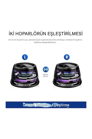 Cepini G200 Rgb Işıklı 5w Manyetik Bluetooth Hoparlör