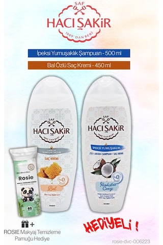 Hacı Şakir Bal Saç Kremi Ve Şampuan Hindistan Cevizli İpeksi Yumuşaklık Rosie