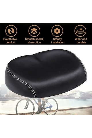 Novahub Geniş Burunsuz Pu Bisiklet Selesi, Ergonomik Tasarım, Uzun Sürüşler İçin Konforlu, Yol & Dağ Bisikletler İçin Çok Renkli