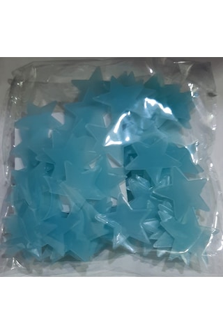 Yapışkanlı Fosforlu Yıldız Çok Renkli