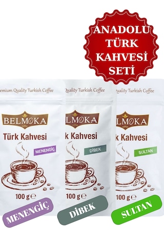 Anadolu Türk Kahvesi Seti Menengiç-dibek-sultan 3 100 Gr Anadolu Türk Kahvesi Seti Menengiç-dibek-sultan 3 100 Gr