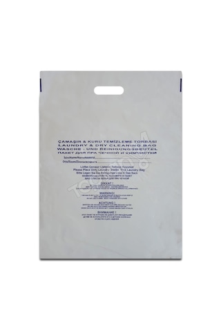 Otel Tipi Kirli Çamaşır Poşeti Laundry Bag K-146 500 Adet Beyaz