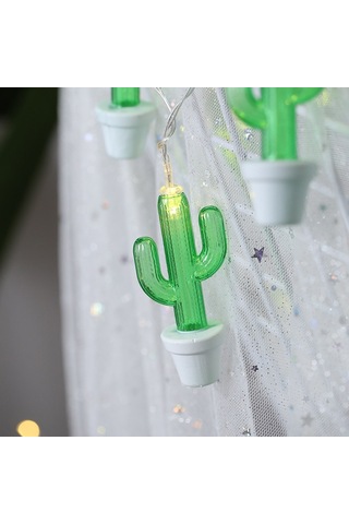 3m Kaktüs Saksı Usb Tak Romantik Led Dize Tatil Işık, 20 Led Genç Tarzı Sıcak Peri Dekoratif Lamba Noel, Düğün, Yatak Odası Sıcak Beyaz Diğer