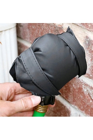 Yaozixa Pu Deri Dış Cepheli Dış Mekan Kraan Koruması - Kalın Pamuk İç Dolgu İle Kış Donması Ve Yaz Isınması Koruma - Tüm Mevsimler İçin Uygun