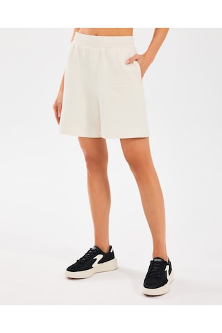Skechers W Essential 5 Inch Sweatshort Kadın Off White Şort S2510035-102 Off White Çok Renkli