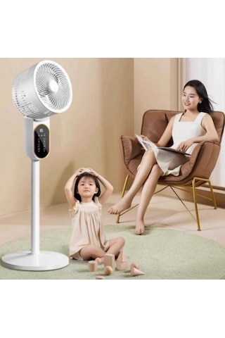 Dijital Ekranlı Uzaktan Kumandalı Ayaklı Vantilatör Çok Renkli