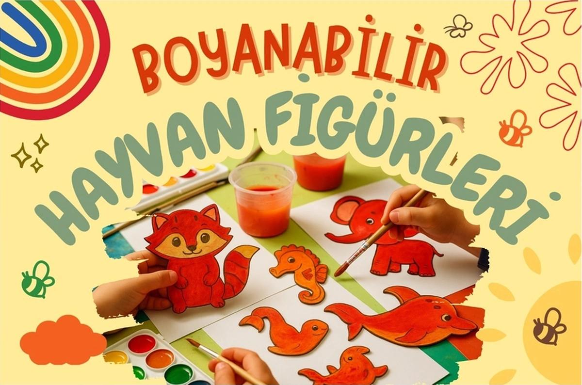 Ahşap Boyama Oyuncak Aktivite Yaz Okulu Kreş Kurs Anaokulu Etkinlik Sanat Seti 12li