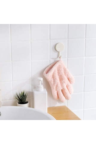 Sones Tek Hızlı Kuruyan Saç Eldivenleri Hızlı Kuruyan Mercan Kadife Emici Eldivenler