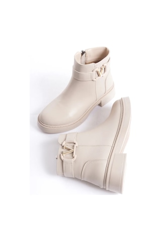 D0802 Kadın Yanı Tokalı Ortopedik Soğuk Geçirmez Bot Nut