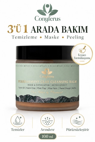 Pureharmony Killi Makyaj Ve Yüz Temizleme Balmı Çift Aşamalı Cilt Temizleyici, Aloe Vera, Sarı Kantaron 100 Ml