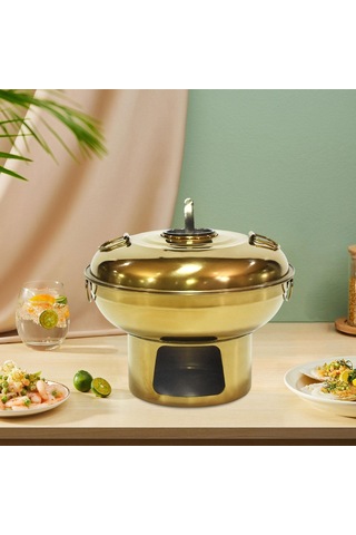 Suntek Magideal Çin Küçük Güveç Paslanmaz Çelik Restoran Sarı-20cm