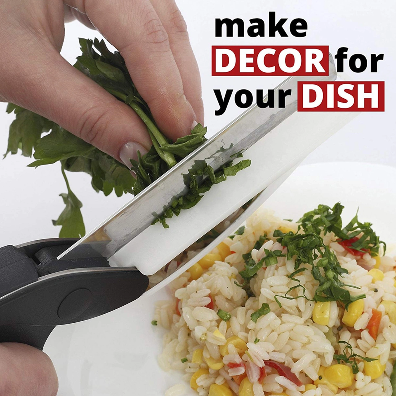 Geeroyoo 2-1 Multifunctional Mutfak Bıçağı Ve Makas - Ergonomik Abs Saplı, Inox Bıçaklı, Taşınabilir Piknik Ve Ev Kullanıma Uygun Diğer