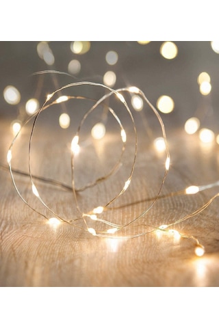 Ev Balkon Ve Parti İçin 3 Metre Animasyonlu Pilli Gün Işığı Peri Led Yılbaşı Süsü Işık Gün Işığı