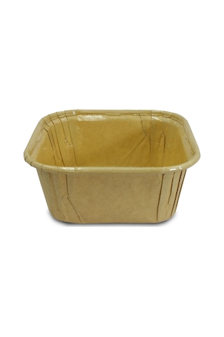 Kafem Muffin Kek Kapsülü Kare Kraft 50li X 30 Paket Koli - K34 Sarı