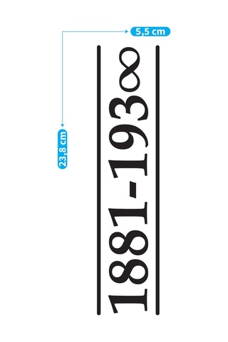 Atatürk -4 Araç Sticker 21x29 Cm, Oto Sticker, Araba Sticker