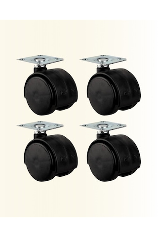 6 - 654 - Cm Kilitsiz Masa Ayağı Tekerleği 4 Lü Set - Csmo-tex - Çok Amaçlı 4 Adet