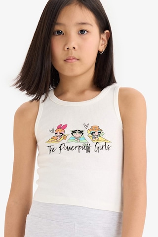 DeFacto Kız Çocuk PowerPuff Girls Bisiklet Yaka Atlet E6520A825HSER99 Ekru
