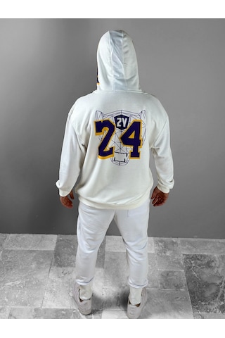 Cocopelli U C I Plik Beyaz Taraftar Hoodie Coc1824 Beyaz