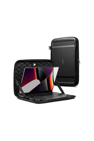 Spigen Macbook Pro 14'' ile Uyumlu Kılıf / Taşıma Çantası Rugged