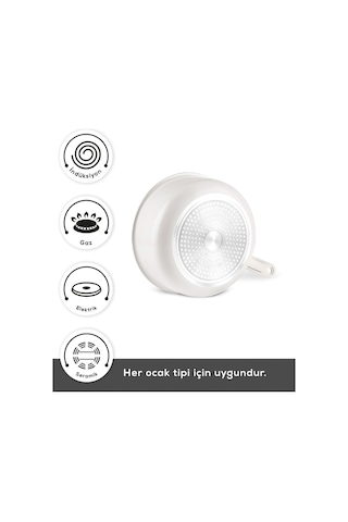 Karaca x Refika Swiss Crystal Almond Cream Easy Clıp 7 Parça Tencere Seti Ind