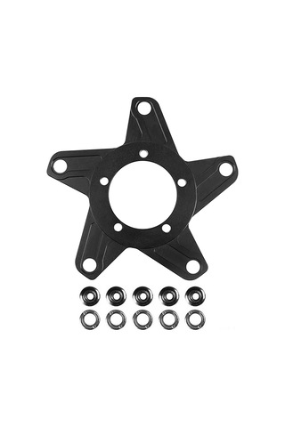 Lemestar Alüminyum Motor Dişli Adaptörü 130bcd - 38-60t, Siyah, 2.5mm Kalınlık, 85g Ağırlık - Tırnaklı Disk Bağlayıcı Çok Renkli