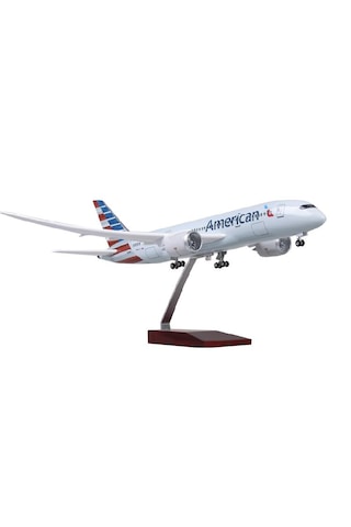 American Air B787 Yolcu Uçağı Model Uçak 1/130 Ölçek 47cm