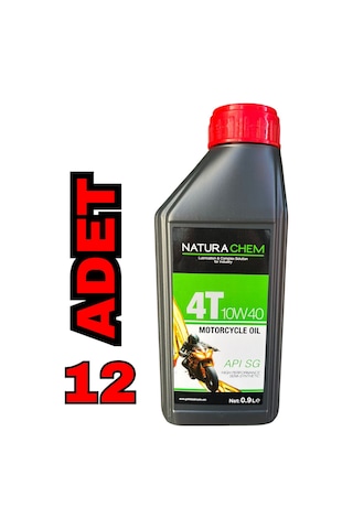 Naturachem 4t 10w-40 Motosiklet Yağı 0.9 Litre 12 Adet