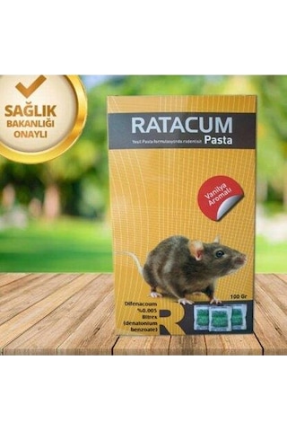 Ratacum Fare Pastası Vanilya Aromalı 100Gr Fare Zehiri