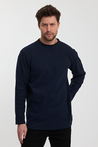 Alexandergardı Bisiklet Yaka Garnili Sweatshirt E22-72300 001