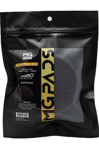 Mg Pads Orbital Ağır Kesim Pasta Süngeri Gri - 97/77 Mm