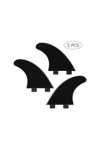 Vkemall G5 Tpu Kayak Ayakçıkları 3'lü Set - Esnek, Güvenli Kullanım - Sürf Tahtası Yerine Değiştirme Parçaları Siyah