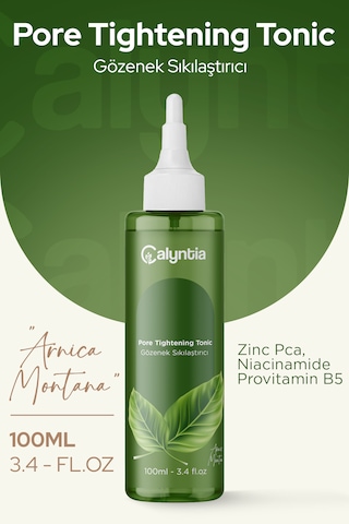 Calyntia Gözenek Sikilastirici, Arindirici Etki, Canlandiran, Cilt Yenileyici Arnika Montana Özlü Tonik 100ml