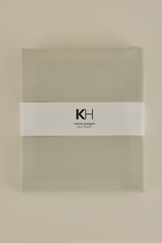 Karaca Home Basic %100 Pamuk Çift Kişilik Düz Çarşaf Adaçayı