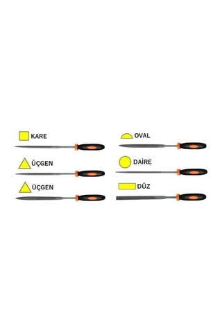 6 Parça Mini Eğe Seti Tüm Metaller Ve Ahşaplar İçin Oyma Şekil Verme 160 Mm Saatçi Eğe Takımı