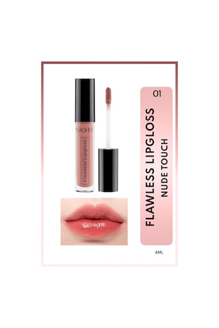 Note Cosmetique Flawless Lipgloss Nemlendirici Dudak Parlatıcısı - 01 Nude Touch - Nude
